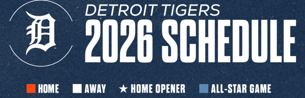 Detroit Tigers 2026 Shedule Hero